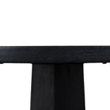 Vistone 1.2m Round Dining Table - Full Black Dining Table Nicki-Core