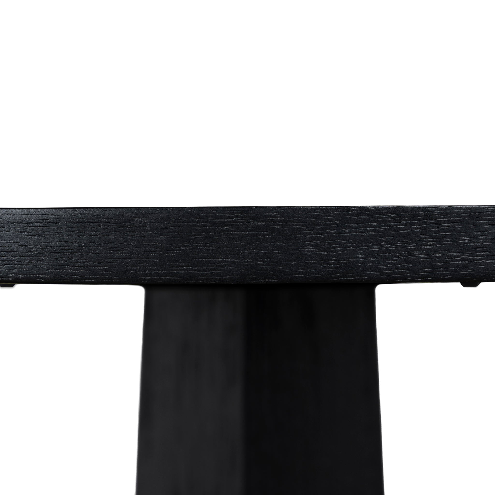 Vistone 1.2m Round Dining Table - Full Black Dining Table Nicki-Core