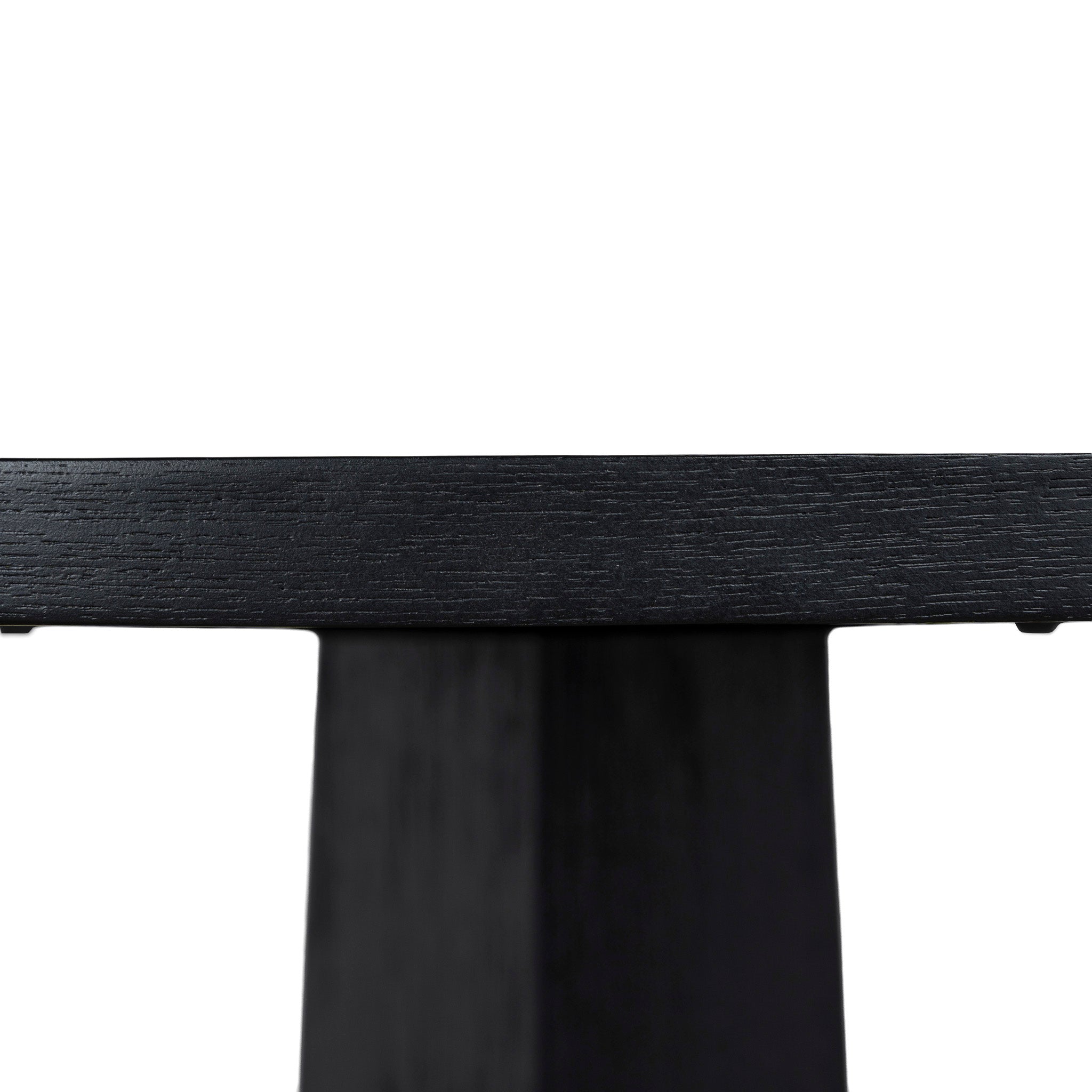 Vistone 1.2m Round Dining Table - Full Black Dining Table Nicki-Core