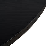 Vistone 1.2m Round Dining Table - Full Black Dining Table Nicki-Core