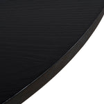 Vistone 1.2m Round Dining Table - Full Black Dining Table Nicki-Core