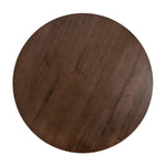 Vistone 1.2m Round Dining Table - Dark Brown Dining Table Nicki-Core