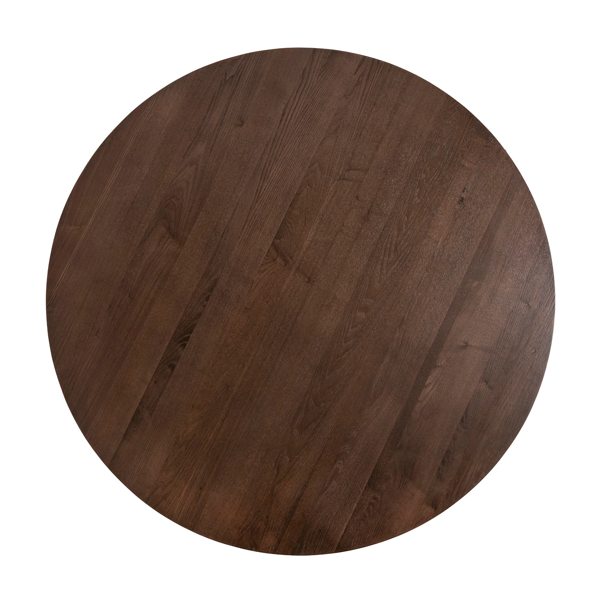 Vistone 1.2m Round Dining Table - Dark Brown Dining Table Nicki-Core