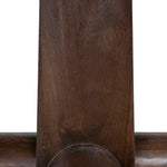 Vistone 1.2m Round Dining Table - Dark Brown Dining Table Nicki-Core