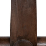 Vistone 1.2m Round Dining Table - Dark Brown Dining Table Nicki-Core