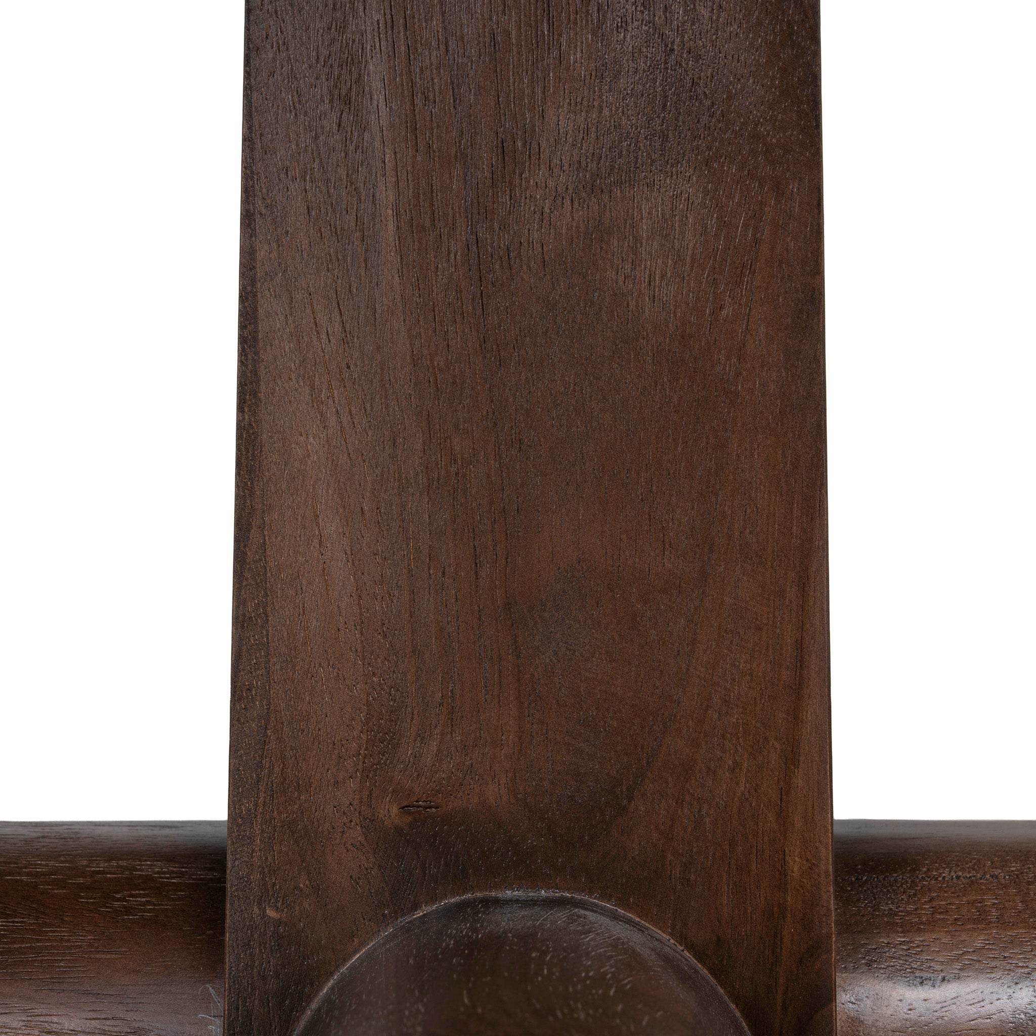 Vistone 1.2m Round Dining Table - Dark Brown Dining Table Nicki-Core