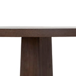 Vistone 1.2m Round Dining Table - Dark Brown Dining Table Nicki-Core