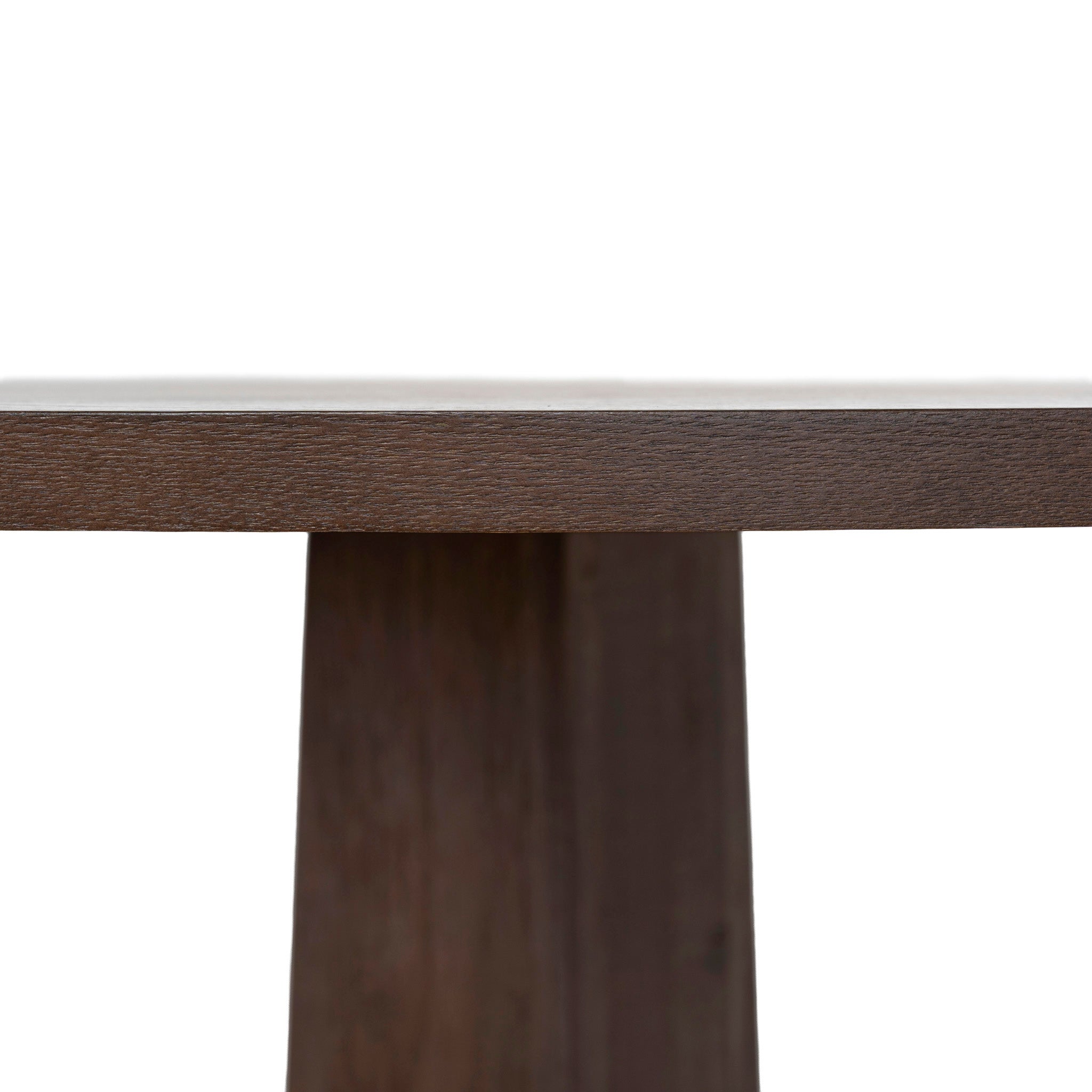 Vistone 1.2m Round Dining Table - Dark Brown Dining Table Nicki-Core