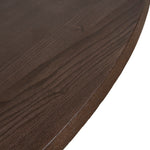 Vistone 1.2m Round Dining Table - Dark Brown Dining Table Nicki-Core