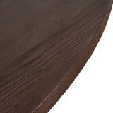 Vistone 1.2m Round Dining Table - Dark Brown Dining Table Nicki-Core