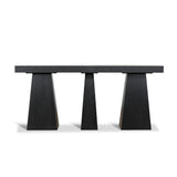 Arvino 1.7m Console Table - Full Black Console Table Nicki-Core