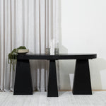 Arvino 1.7m Console Table - Full Black Console Table Nicki-Core