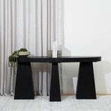 Arvino 1.7m Console Table - Full Black Console Table Nicki-Core