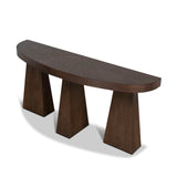 Arvino 1.7m Console Table - Full Walnut Console Table Nicki-Core