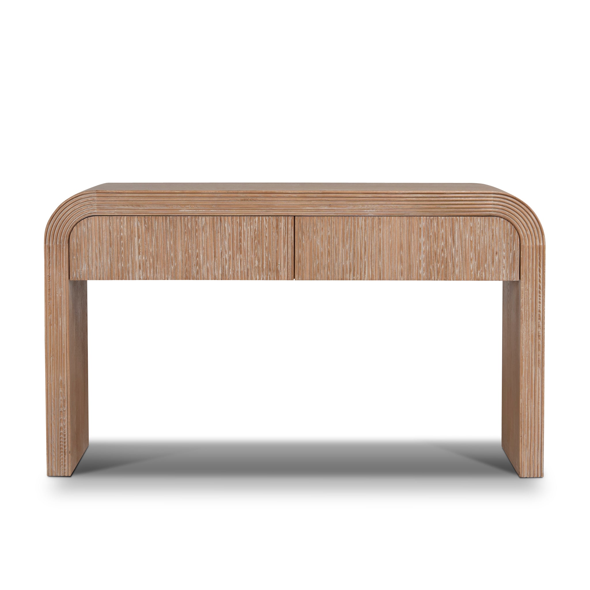 Ex Display - Savero 1.4m Console Table - Natural Console Table Nicki-Core