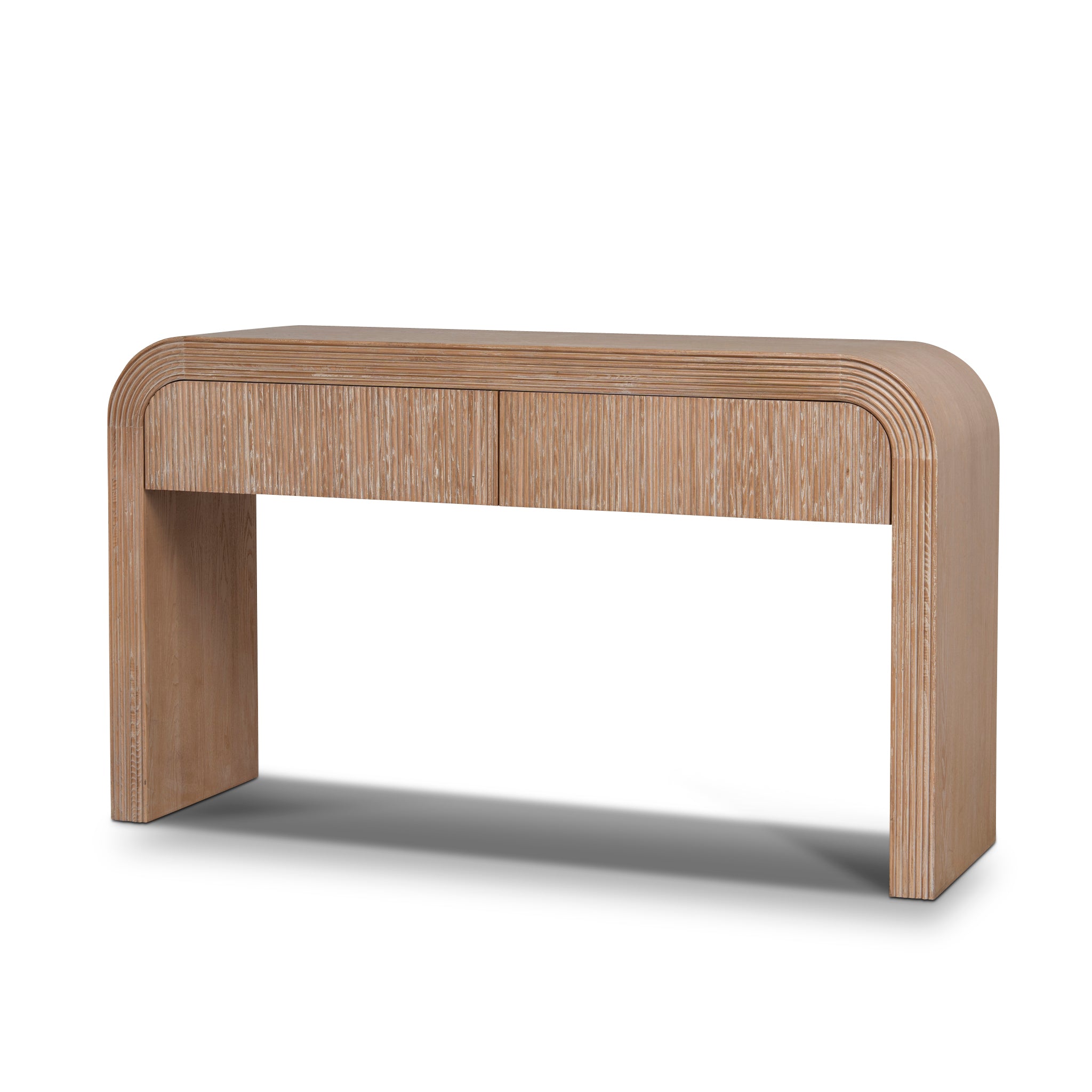 Ex Display - Savero 1.4m Console Table - Natural Console Table Nicki-Core