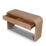 Ex Display - Savero 1.4m Console Table - Natural Console Table Nicki-Core