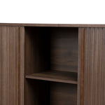 Linea 1.7m Wooden Buffets Unit - Walnut Buffet & Sideboard KD-Core