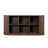 Linea 1.7m Wooden Buffets Unit - Walnut Buffet & Sideboard KD-Core