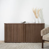 Linea 1.7m Wooden Buffets Unit - Walnut