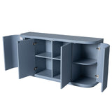 Elino 1.6m Veneer Top Buffet Unit - Light Blue Buffet & Sideboard Dwood-Core