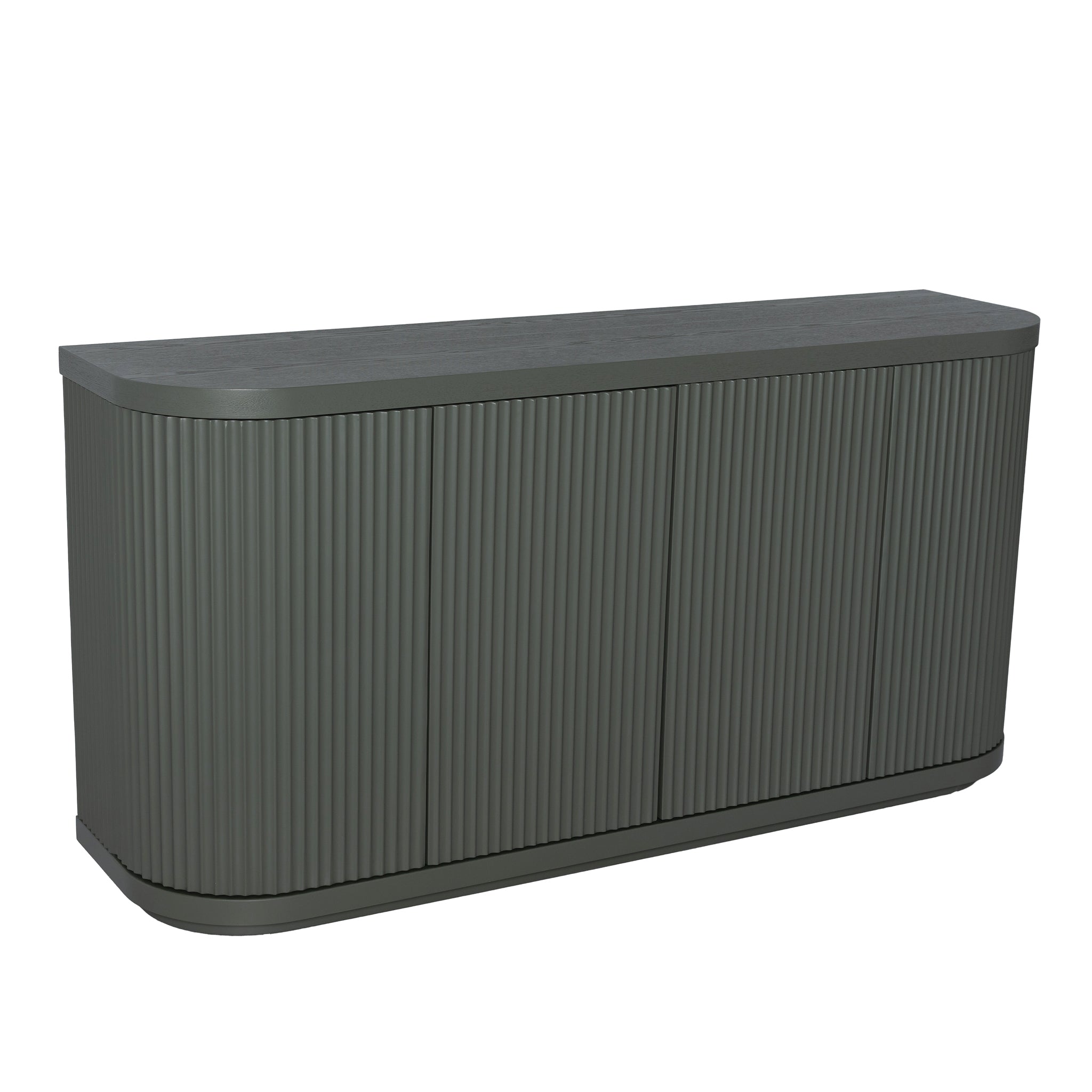 Elino 1.6m Veneer Top Buffet Unit - Sage Green Buffet & Sideboard Dwood-Core