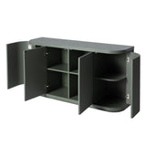 Elino 1.6m Veneer Top Buffet Unit - Sage Green Buffet & Sideboard Dwood-Core