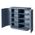 Elino 100cm Wooden Storage Cabinet - Light Blue Storage Cabinet Dwood-Core