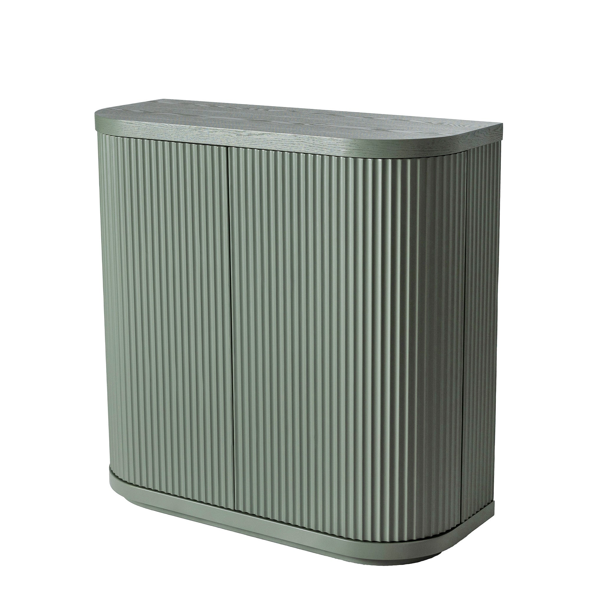 Elino 100cm Wooden Storage Cabinet - Sage Green Storage Cabinet Dwood-Core