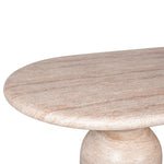 Palatino 2.2m Oval Dining Table - Light Travertine Look Dining Table Concrete-Core