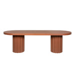 Sovana 2.4m Concrete Dining Table - Terracotta Dining Table Concrete-Core