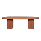 Sovana 2.4m Concrete Dining Table - Terracotta Dining Table Concrete-Core