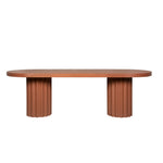 Sovana 2.4m Concrete Dining Table - Terracotta Dining Table Concrete-Core