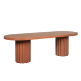 Sovana 2.4m Concrete Dining Table - Terracotta Dining Table Concrete-Core