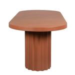 Sovana 2.4m Concrete Dining Table - Terracotta Dining Table Concrete-Core