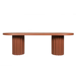 Sovana 2.4m Concrete Dining Table - Terracotta Dining Table Concrete-Core