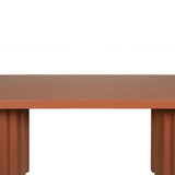 Sovana 2.4m Concrete Dining Table - Terracotta Dining Table Concrete-Core