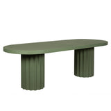Sovana 2.4m Concrete Dining Table - Green Dining Table Concrete-Core