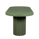 Sovana 2.4m Concrete Dining Table - Green Dining Table Concrete-Core