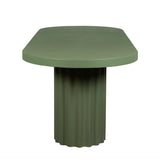 Sovana 2.4m Concrete Dining Table - Green Dining Table Concrete-Core