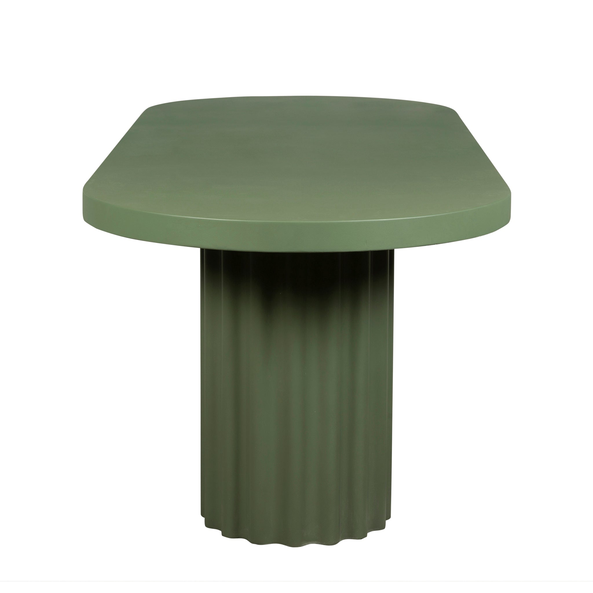 Sovana 2.4m Concrete Dining Table - Green Dining Table Concrete-Core