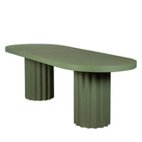 Sovana 2.4m Concrete Dining Table - Green Dining Table Concrete-Core