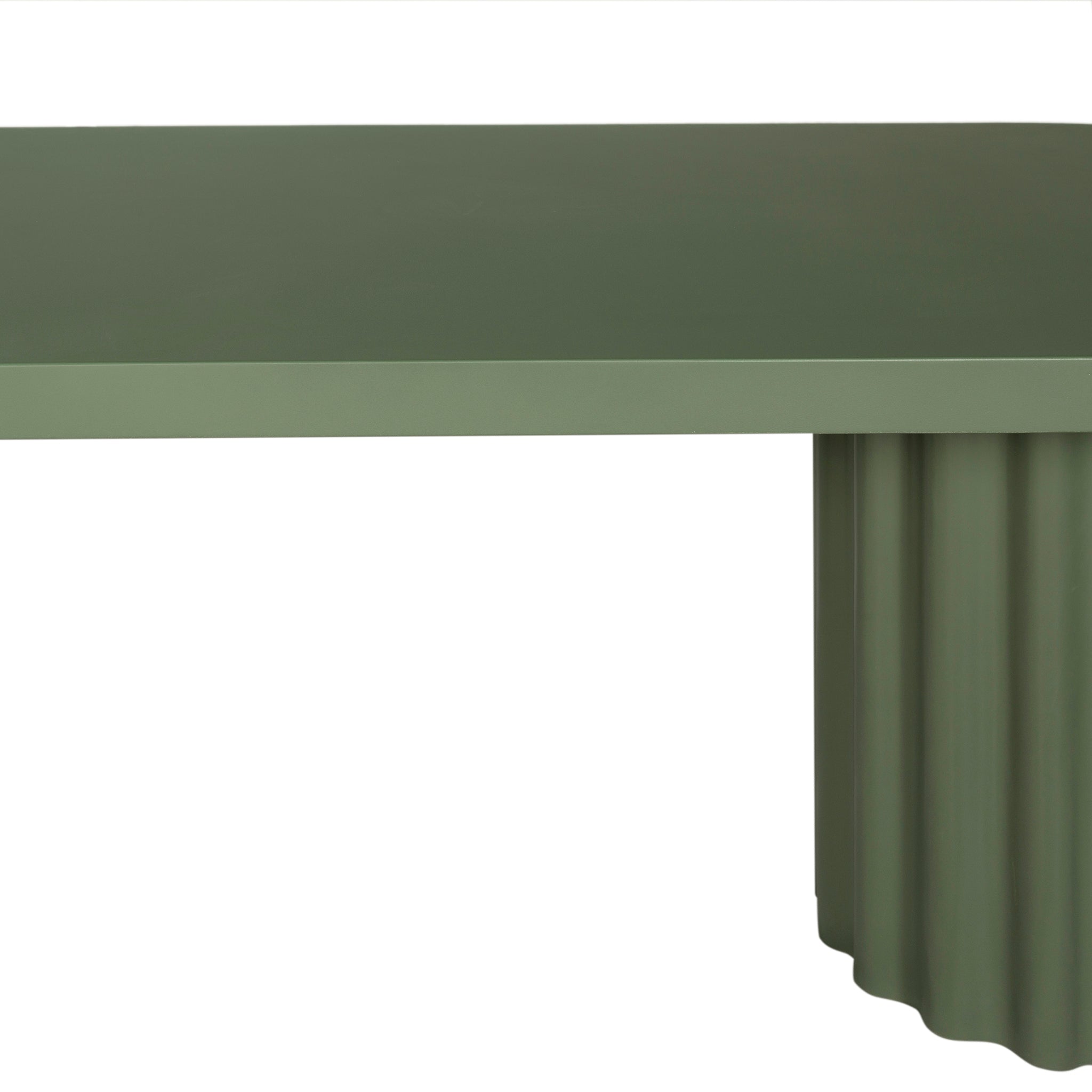 Sovana 2.4m Concrete Dining Table - Green Dining Table Concrete-Core