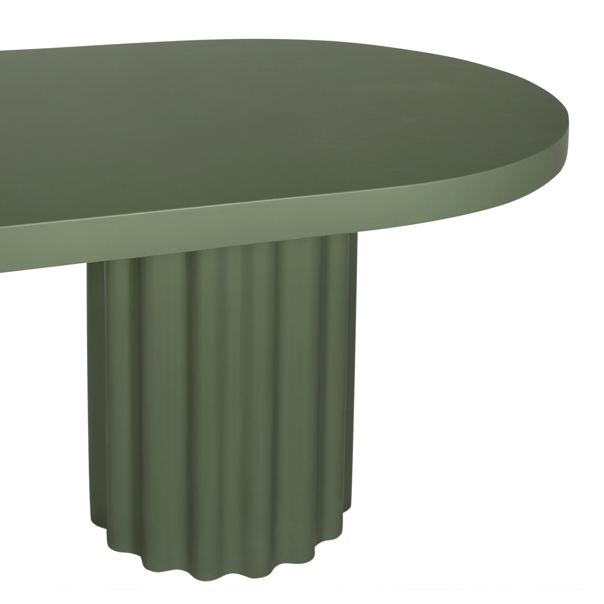 Sovana 2.4m Concrete Dining Table - Green Dining Table Concrete-Core