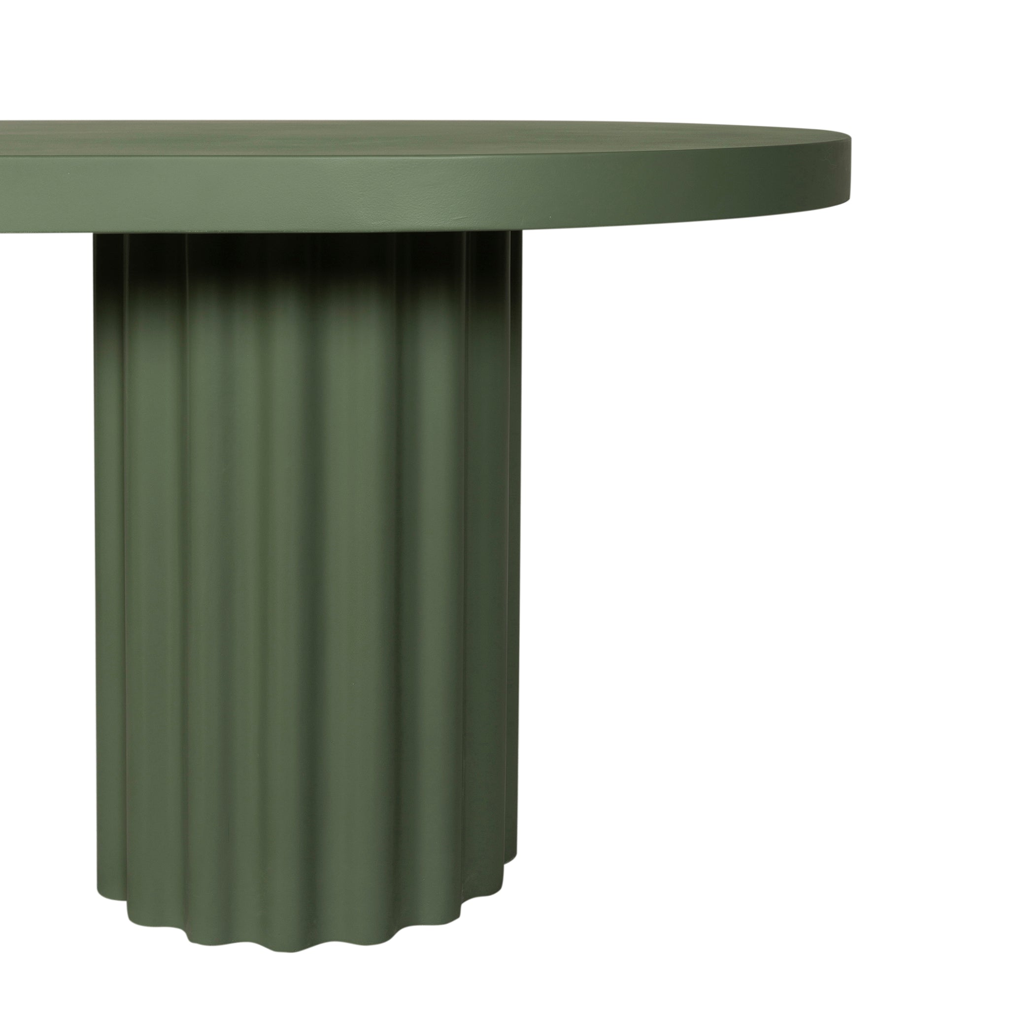 Sovana 2.4m Concrete Dining Table - Green Dining Table Concrete-Core