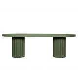 Sovana 2.4m Concrete Dining Table - Green Dining Table Concrete-Core