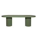 Sovana 2.4m Concrete Dining Table - Green Dining Table Concrete-Core