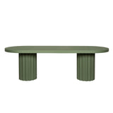 Sovana 2.4m Concrete Dining Table - Green Dining Table Concrete-Core