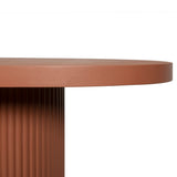 Alaric 2m Concrete Oval Dining Table - Terracotta Dining Table Concrete-Core
