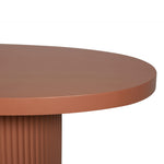 Alaric 2m Concrete Oval Dining Table - Terracotta Dining Table Concrete-Core